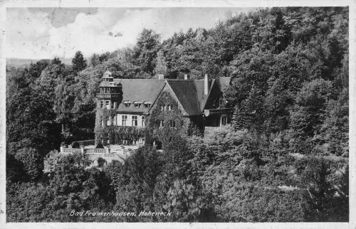 A102 Deutschland 1941 Bad Frankenhausen Schloss Hoheneck alte Postkarte
