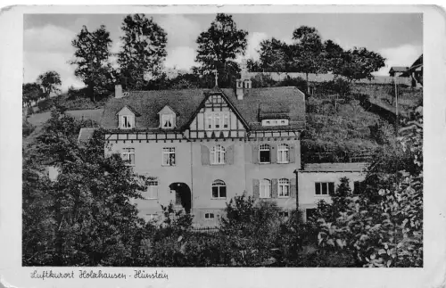 A102 Deutschland Luftkurort Holzhausen Hünenstein Haus Vintage Postkarte