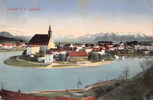 L342 Deutschland 1917 Laufen a d Salzach Vintage Postkarte