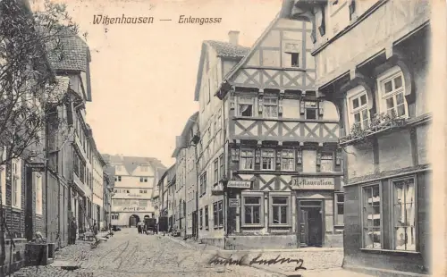 L408 Deutschland 1913 Restaurant Wikenhausen Vintage Postkarte
