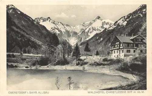 L197 Deutschland Oberstdorf i Bayr Allgäu Waldhotel Christlessee AK