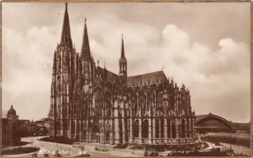 L153 Deutschland 1926 Köln a. Rhein. Dom. Kirche Vintage Postkarte