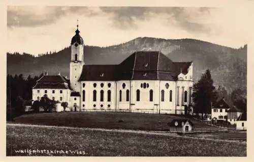 L198 Deutschland Wallfohrtskirche Wieskirche Vintage Postkarte