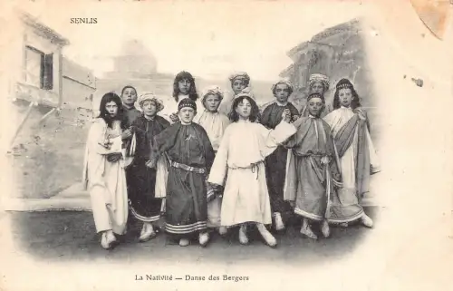 B201Frankreich 1906 Kativit Danse des Bergers Kinder Theaterspiel Postkarte