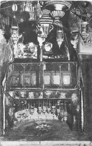 B202 Israel Bethlehem Krippengrotte Vintage Postkarte