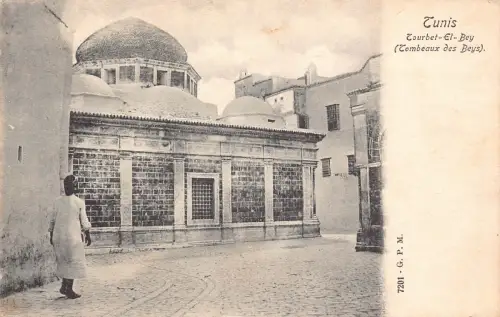 B200 Tunesien Tunis Tourbet El Bey Tombeaux des Beys 1907 Vintage Postkarte