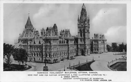 B205 Kanada Dominion Parlamentsgebäude Ottawa Vintage Postkarte