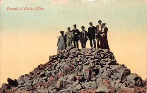 A918 England Gipfel von Cader Idris Vintage Postkarte