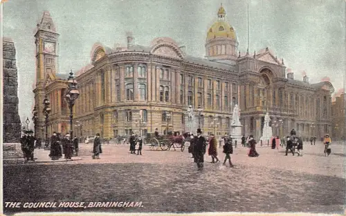A921 England Council House Birmingham Vintage Postkarte