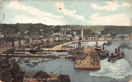 A921 England 1904 Rothesay von East Steamboat Vintage Postkarte