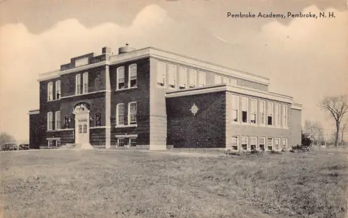 A922 US Pembroke Academy Pembroke NH Vintage Postkarte