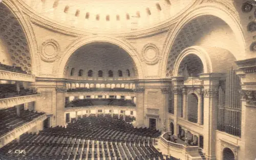 A922 US Boston Massachusetts First Church of Christ Interior 1935 Postkarte