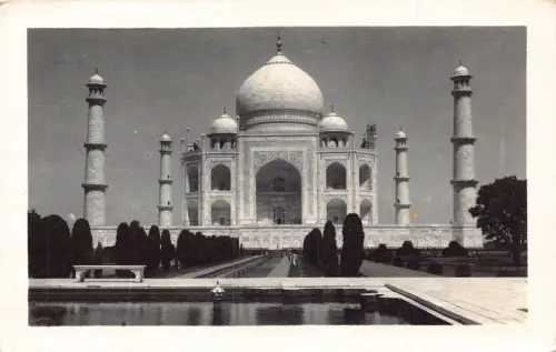 A923 Indien 1962 Taj Mahal Agra Vintage Postkarte