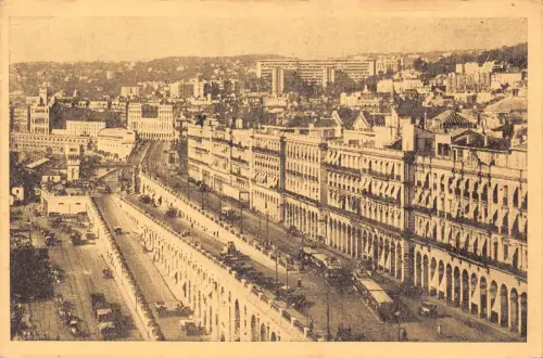 A922 Algerien Algier Boulevards Vintage Postkarte