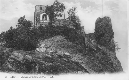 C023 Frankreich, Luz Chateau de Sainte-Marie Vintage Postkarte
