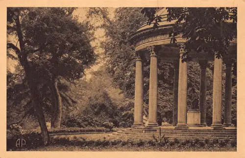 C023 Frankreich, Versailles der Park Kleiner Trianon Tempel der Liebe Vintage Postkarte