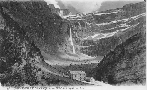 C023 Frankreich, Gavarnie et le Cirque Hotel du Cirque Postkarte