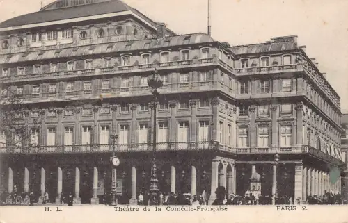 C024 Frankreich, Paris Theatre de la Comedie Francaise Vintage Postkarte