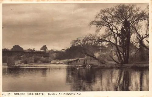 A930 Südafrika orange Freistaatsszene in Kroonstad Vintage Postkarte