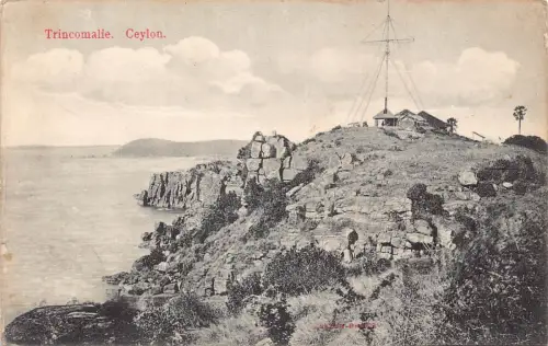A932 Sri Lanka Ceylon Trincomalie 1911 Vintage Postkarte