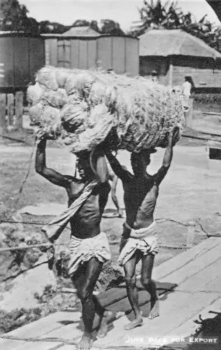 A933 Sudan Juteballen für Export industrielle einheimische Männer Pflege RPPC Postkarte