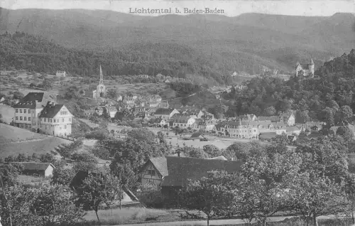 L207 Deutschland 1911 Lichtental bei Baden-Baden alte Postkarte