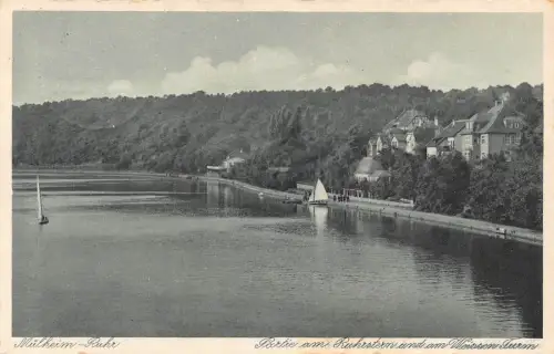 L155 Deutschland 1934 Lortie am Ruhrstern und am Wertrtren Gurm alte Postkarte