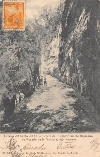 L353 Argentinien 1904 Santo del Chorro Cerca del Baleraio de Rosario Frontera int