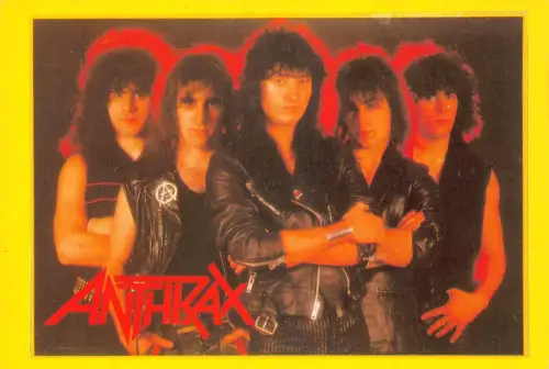 L291 Musikkapelle Metal Anthrax Postkarte