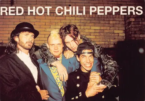 L290 Musik Band Rock Red Hot Chili Peppers Anthony Kiedis Postkarte