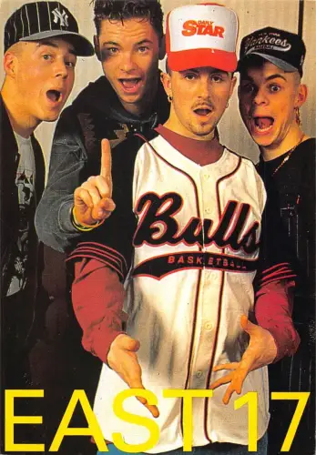 L289 Musik Band Pop East 17 Brain Harvey Postkarte