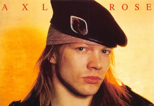 L290 Musik Band Rock Guns N' Roses Sänger Axl Rose Postkarte