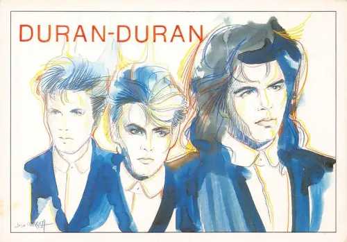 L290 Musik Band Pop Rock Duran Duran Simon Le Bon Postkarte