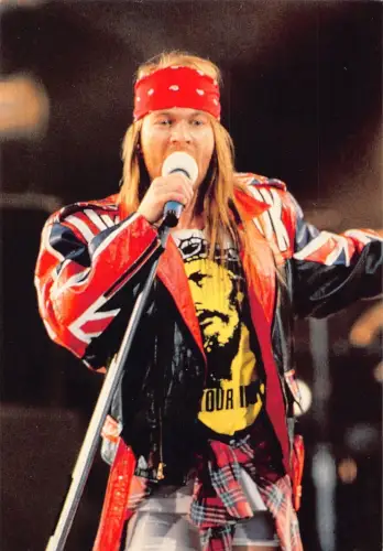 L289 Musik Band Rock Guns N' Roses Sänger Axl Rose Postkarte