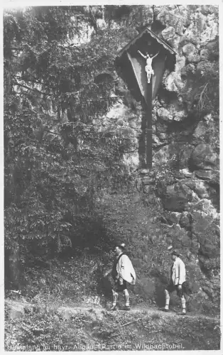 L214 Deutschland Hindelang Bayr Allgäu Wildbachtobel Trachten Postkarte