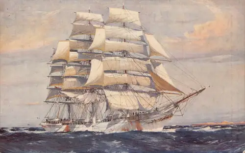 L369 Schiff Thomas Stephens von J Spurling Gemälde Vintage Postkarte