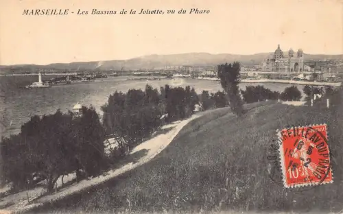 C033 Frankreich, Marseille Les Bassins de la Joliette 1915 alte Postkarte