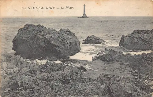 C032 Frankreich, La Hague Goury Le Phare Vintage Postkarte