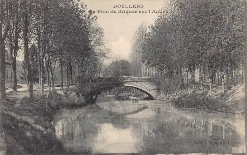 C033 Frankreich, Doullens Pont de Briques sur l'Authie alte Postkarte