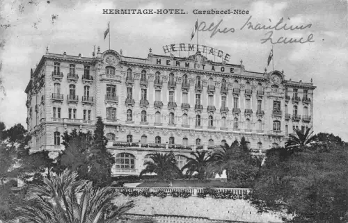 C034 Frankreich, Carabacel-Schöne Eremitage 1913 Hotel Vintage Postkarte