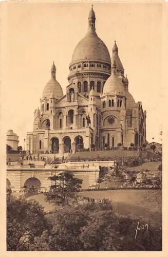 C034 Frankreich, Paris Basilique du Sacre-Coeur de Montmartre Vintage Postkarte