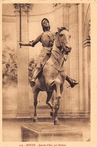 C034 Frankreich, Rouen Jeanne d'Arc Vintage Postkarte