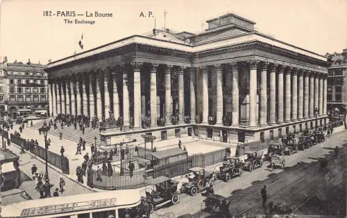 C033 Frankreich, Paris La Bourse Vintage Postkarte