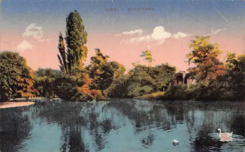 C035 Österreich, WIEN Stadtpark Vintage Postkarte