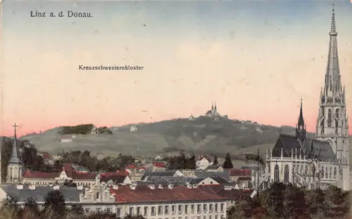 C035 Österreich, Linz Donau Vintage Postkarte