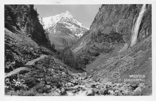 C036 Österreich, Nassfeld Schleierfall Vintage Postkarte
