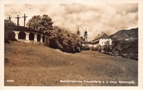 C039 Österreich, Enns Steiermark 1957 Vintage Postkarte