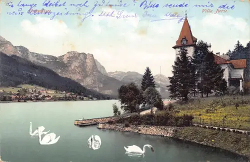 C040 Österreich, Grundlsee Villa Jurie Vintage Postkarte