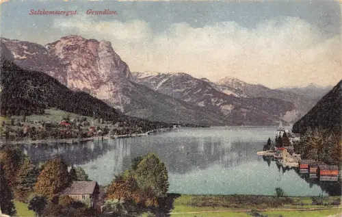 C040 Österreich, Salzkammergut Grundlsee Vintage Postkarte