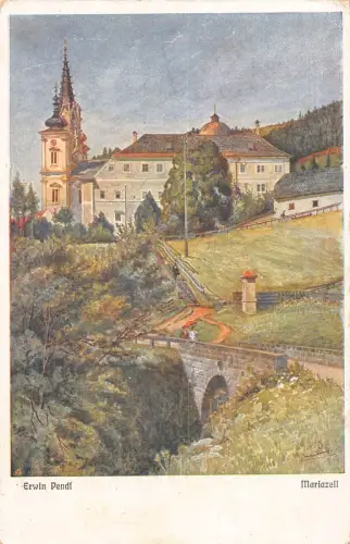 C040 Österreich, Mariazell Vintage Postkarte
